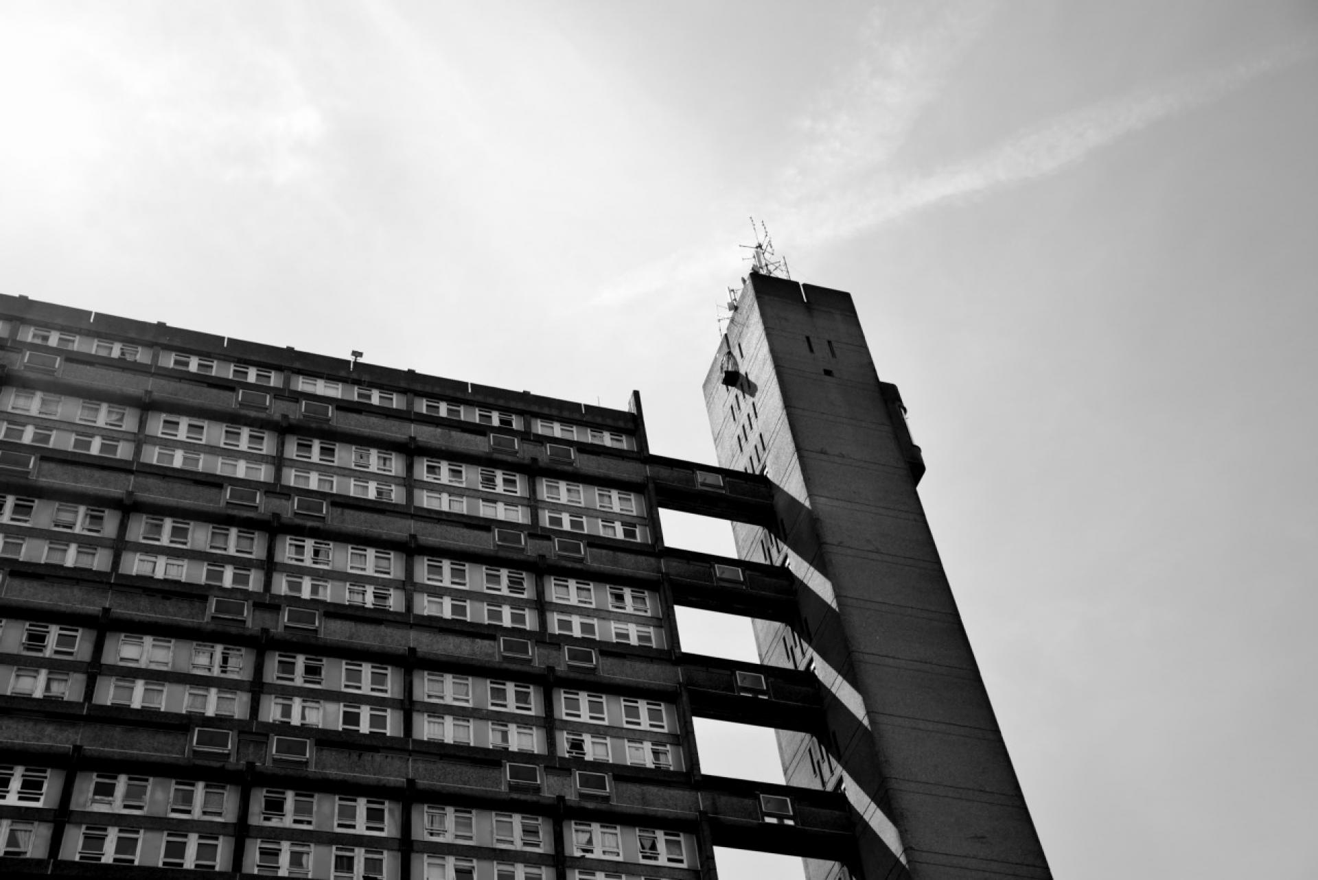 Trellick Tower by Ernő Goldfinger (1968).