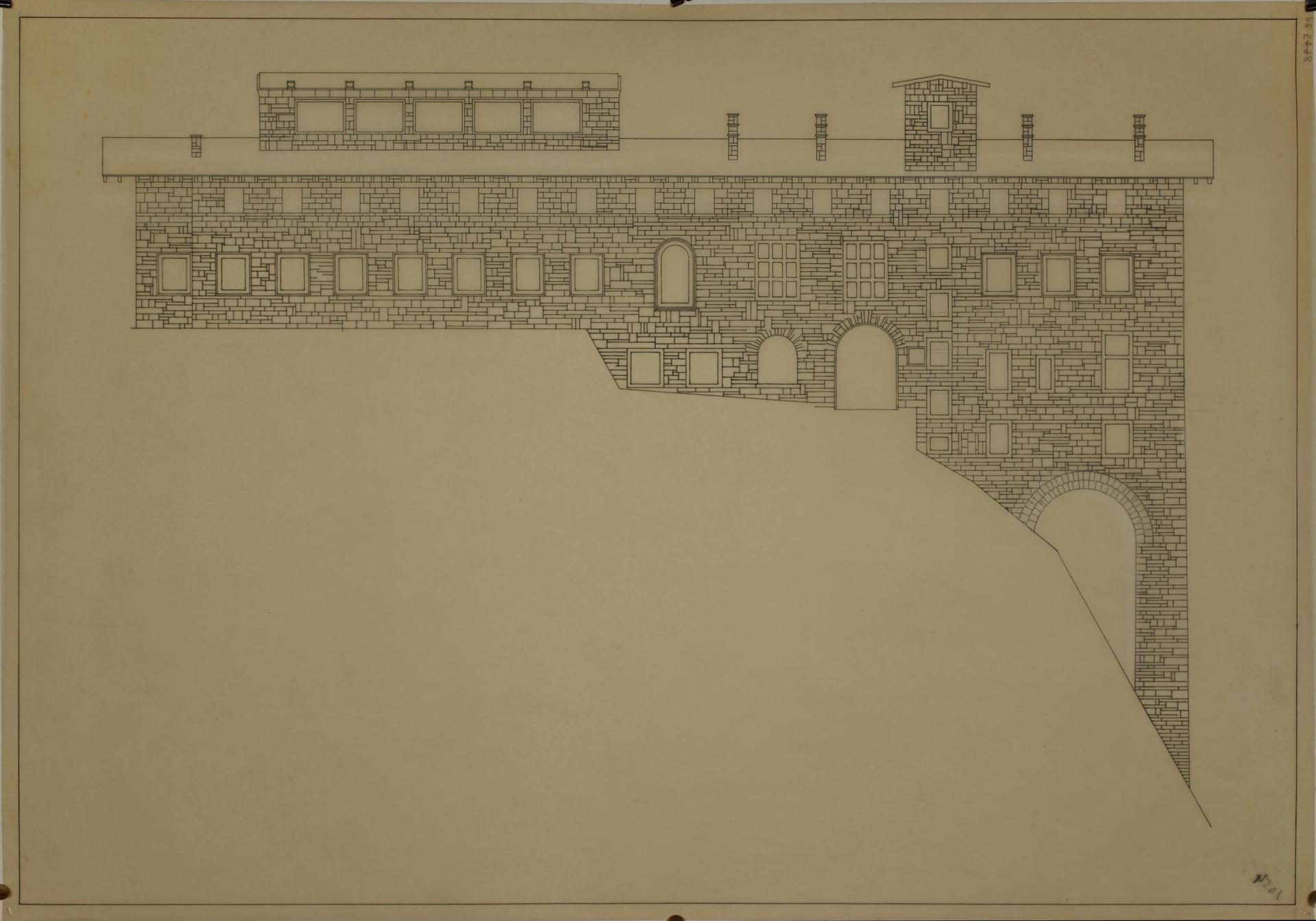 The original project plan of never constructed villa from the Plečnik Collection by Museum and Galleries of the City of Ljubljana. | Photo © MGML Documentation