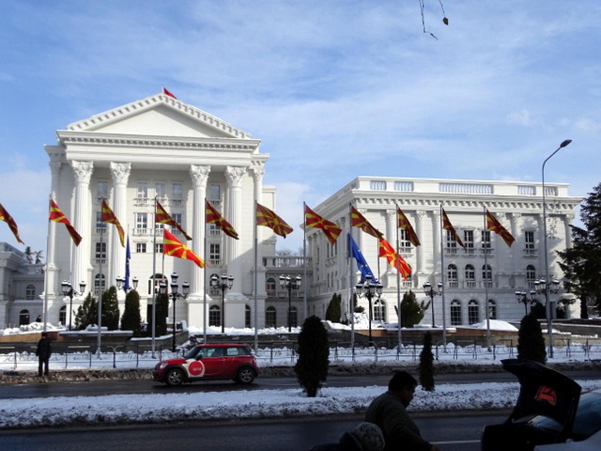 The three break points from Macedonia Unfinished defines the architectural situation in Skopje. | Photo © Siniša Jakov Marušić